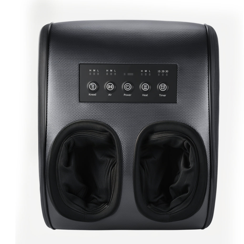 SPA4PIEDS Foot Massager with Heat, 3 Kneading Air Compression Intensities, 3 Heating Levels & Timer for Neuropathy, Circulation