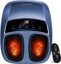 Foot Massager with Heat, Deep Kneading Shiatsu Foot Machine with Remote , Fits Up to Men Size 14, Gifts for Women Men