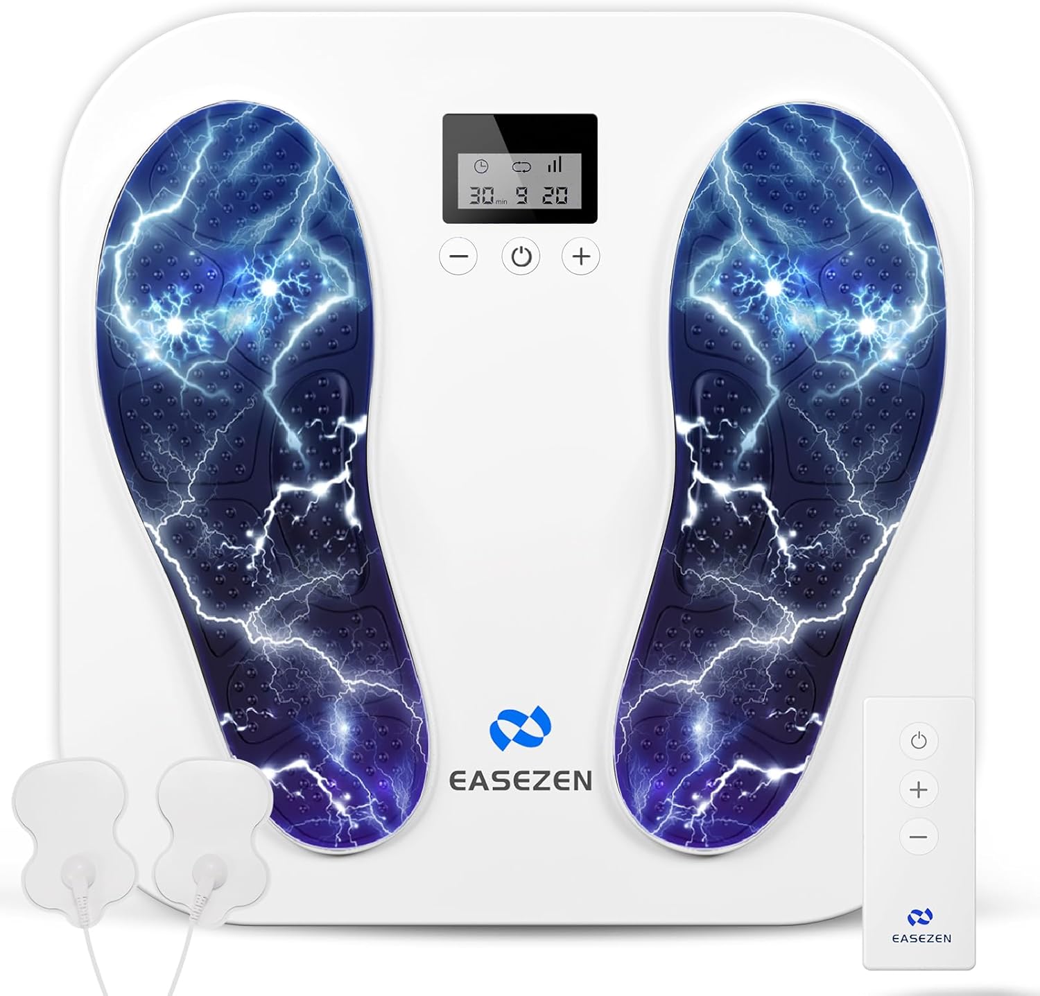 Foot Massager Rechargeable Foot Stimulator with Multiple Modes, Relaxing Foot & Leg Massager for Tired Feet, Home & Office Use, Gifts for Mom Dad