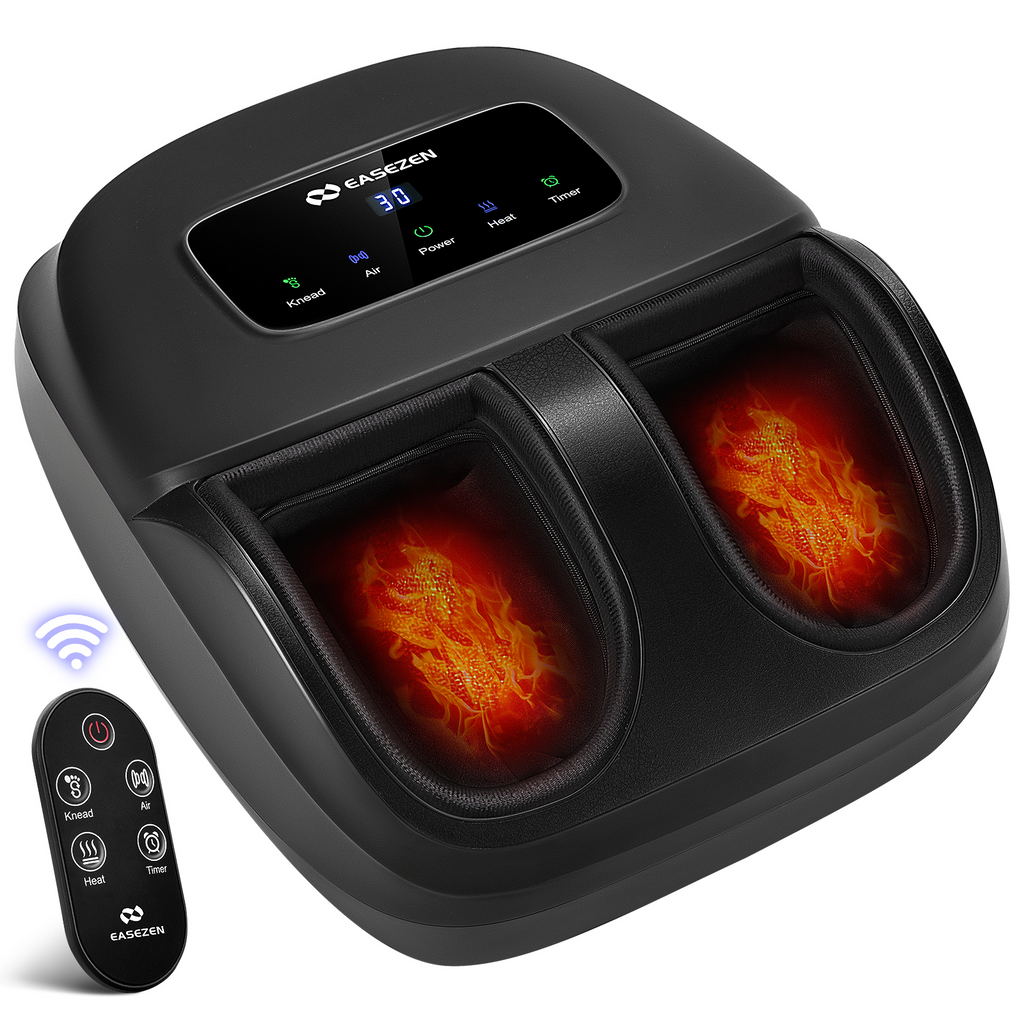 Heated Shiatsu Foot Massager with Remote Control, Full Foot Comfort, Gift for Women & Men, Size 14