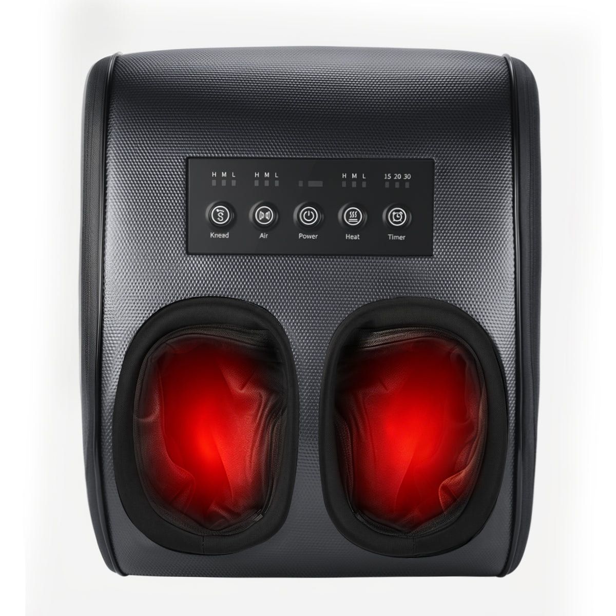 SPA4PIEDS Foot Massager with Heat, 3 Kneading Air Compression Intensities, 3 Heating Levels & Timer for Neuropathy, Circulation