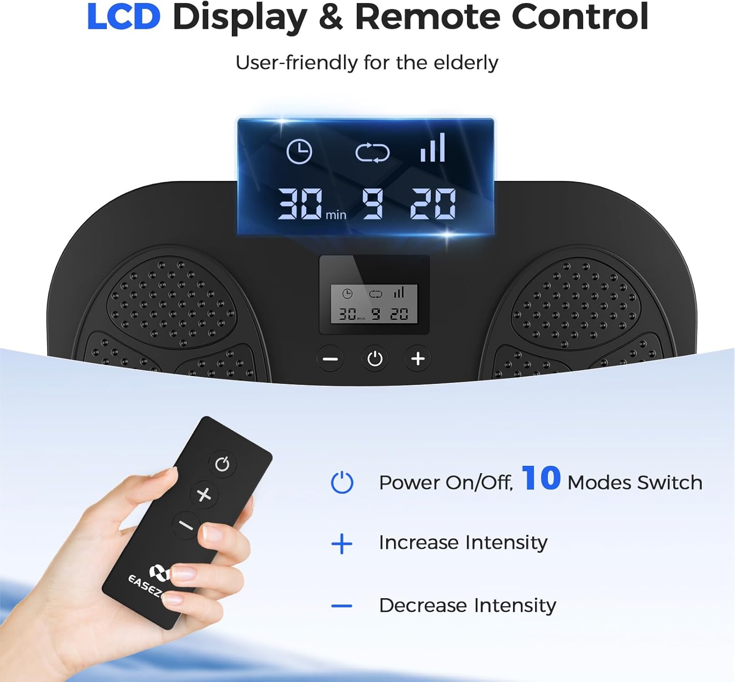 Foot Massager Rechargeable Foot Stimulator with Multiple Modes, Relaxing Foot & Leg Massager for Tired Feet, Home & Office Use, Gifts for Mom Dad