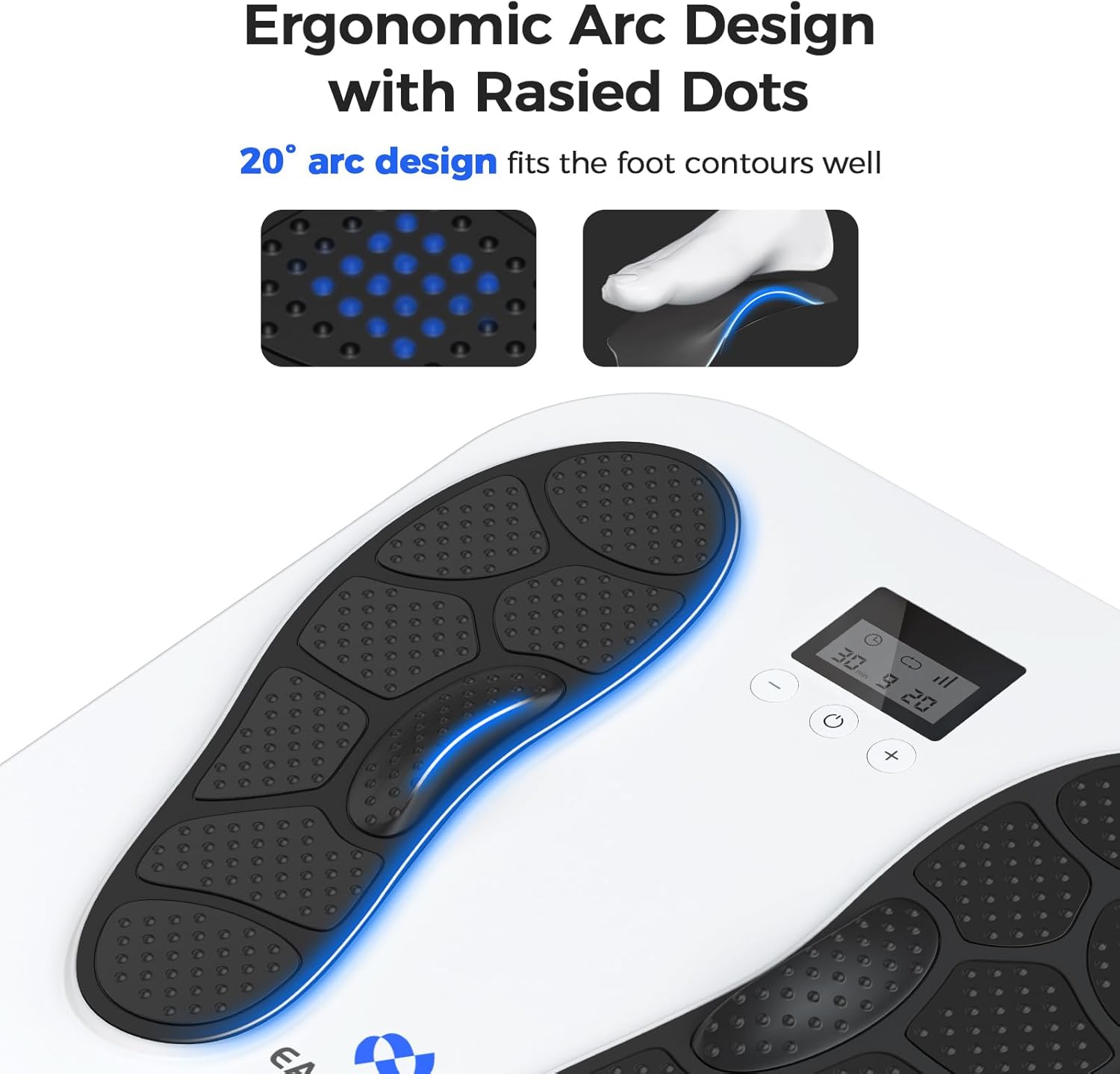 Foot Massager Rechargeable Foot Stimulator with Multiple Modes, Relaxing Foot & Leg Massager for Tired Feet, Home & Office Use, Gifts for Mom Dad
