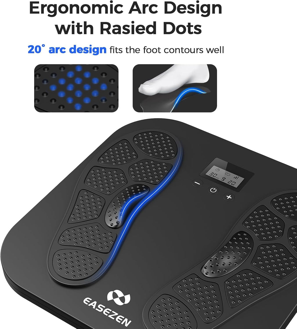 Foot Massager Rechargeable Foot Stimulator with Multiple Modes, Relaxing Foot & Leg Massager for Tired Feet, Home & Office Use, Gifts for Mom Dad
