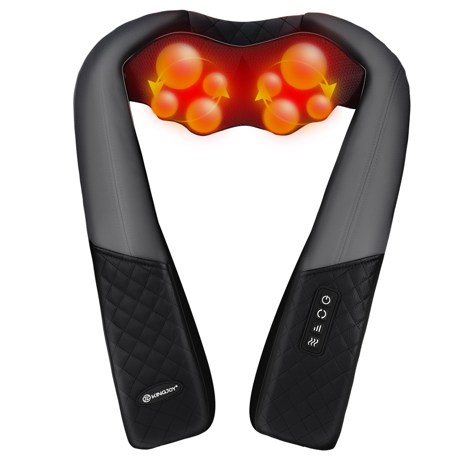 Neck and Shoulder Massager with Heat, 4D Shiatsu Neck and Back Massager with 16 Nodes for Back, Shoulder