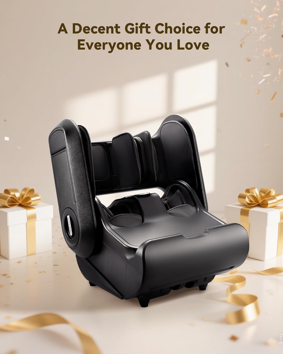 2 in 1 Shiatsu Foot Massager Machine Foot and Calf Massager with Adjustable Heat, Relaxation Gifts for Women Men, Fits up to Size 14